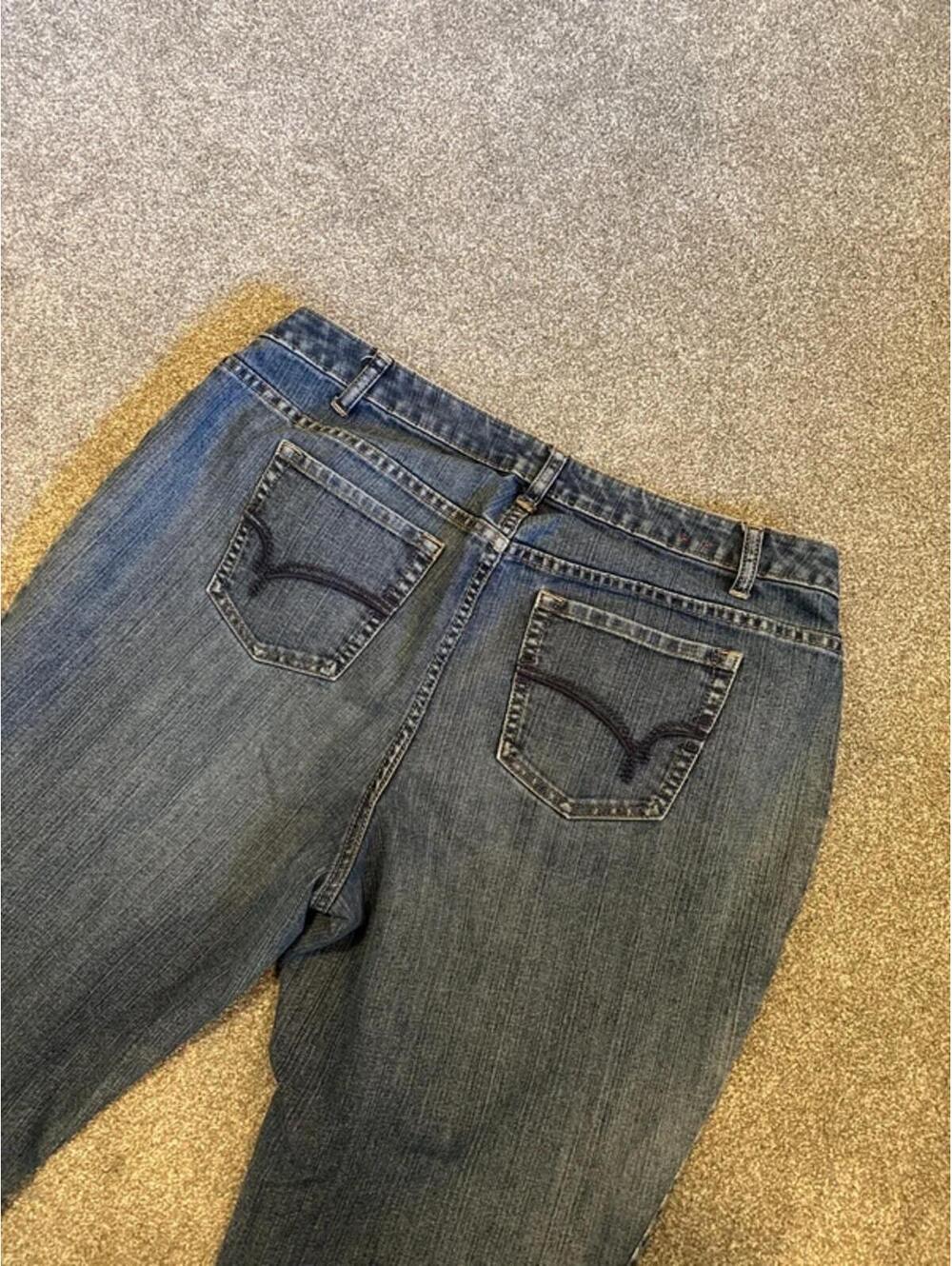 Plus Size Y2K Vintage Bootcut Fashion Bug Jeans - 20